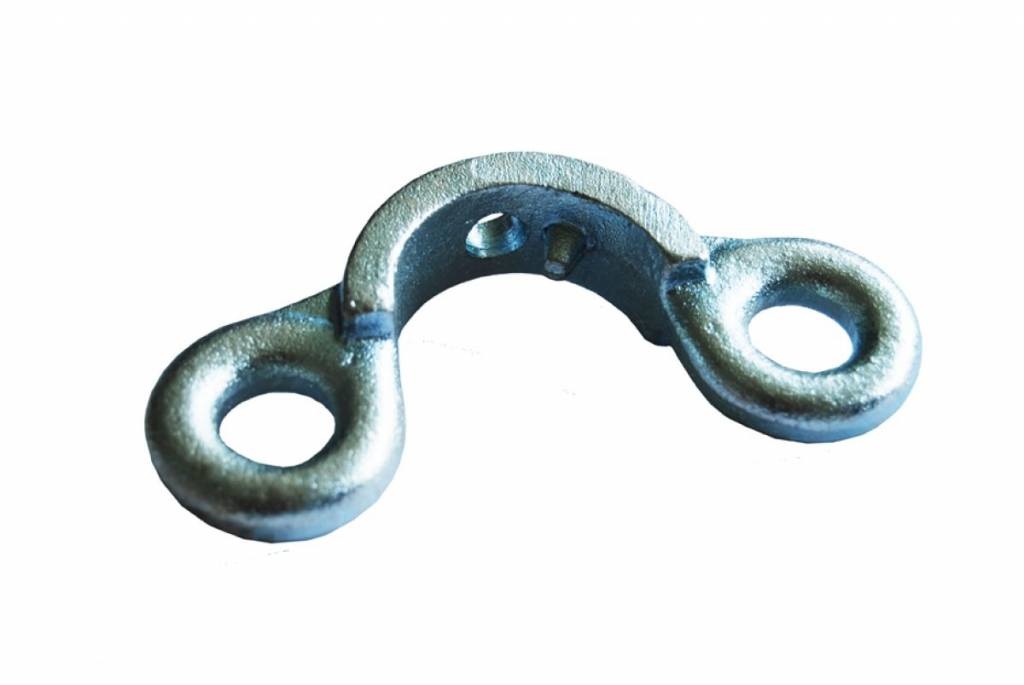 Tussenschothouder met 2 ogen 130mm