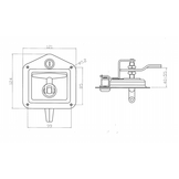 Espagnoletslot T-drop RVS