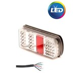 LED achterlicht met alle functies en aan te sluiten met losse draden - 228x106x55 mm rechts