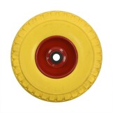 3.00-4 premium steekwagenwiel - massief/anti-lek band en stalen velg - 100 kg maximale belasting - 20 mm asgat/naafdiameter - inclusief rollager