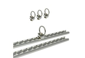 Rails voor ladingzekering 2 stuks á 60 cm 6-delig