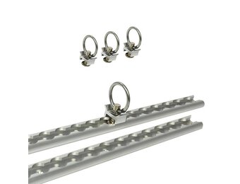 Rails voor ladingzekering 2 stuks á 60 cm 6-delig