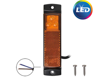 Zijmarkeringslamp - oranje/geel - losse draad