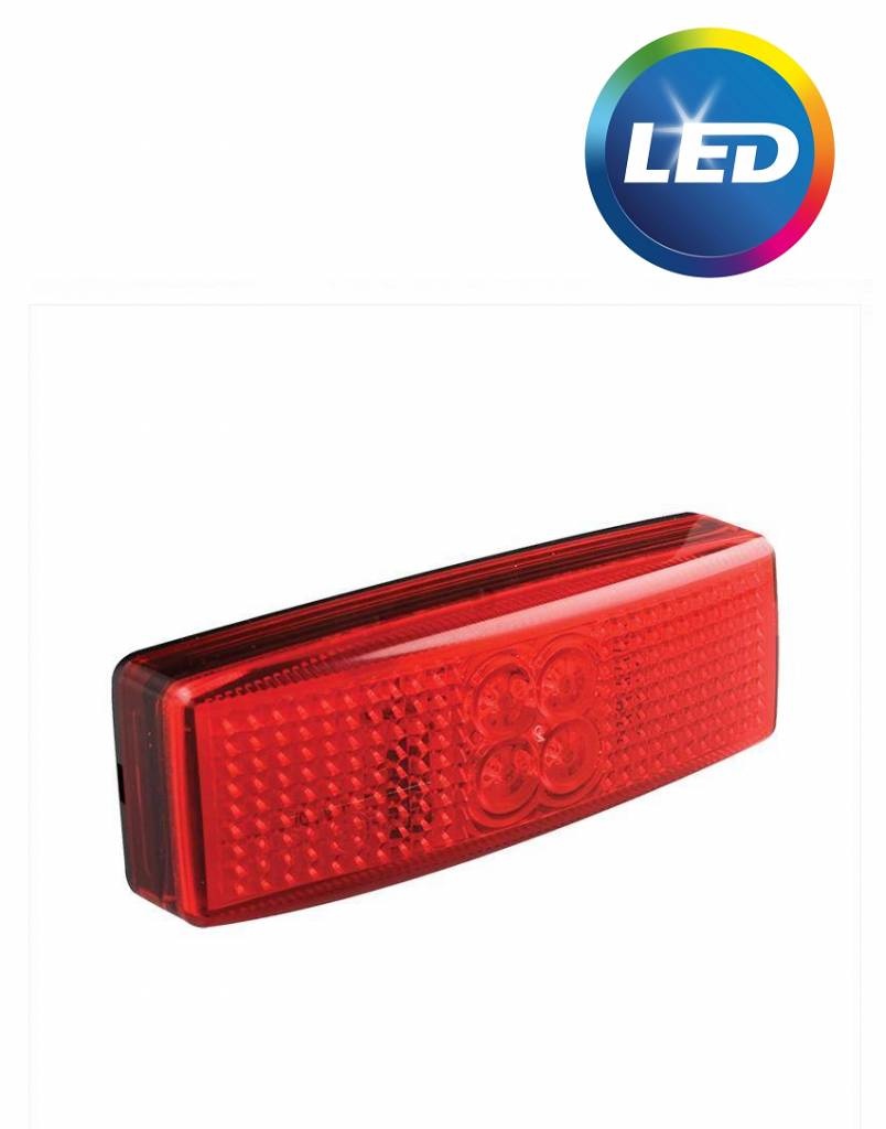 Zijmarkeringslamp Rood LED 110x40 mm