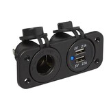 Inbouw kit - stekkerdoos DIN + 2x USB poort 2x2100mA