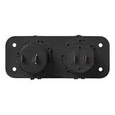 Inbouw kit - stekkerdoos DIN + 2x USB poort 2x2100mA