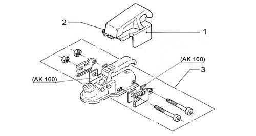 Montageset AL-KO Safety AK160 rond 50mm