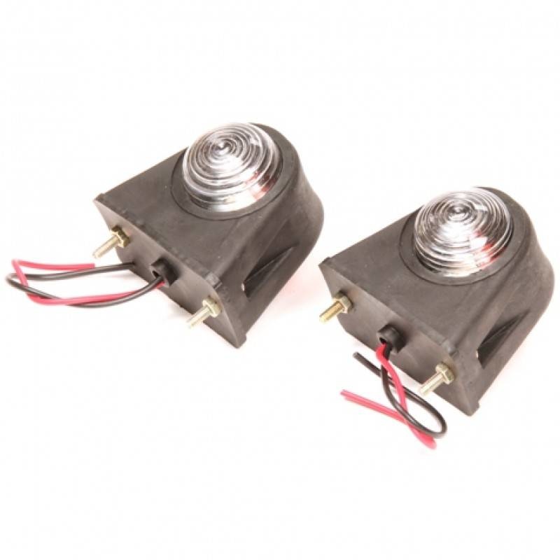 Markeringslamp mini 2 stuks rood/wit