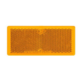 Oranje/gele reflector 82x36 mm zelfklevend