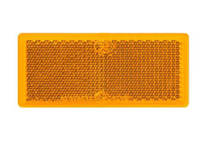 Oranje/gele reflector 82x36 mm zelfklevend