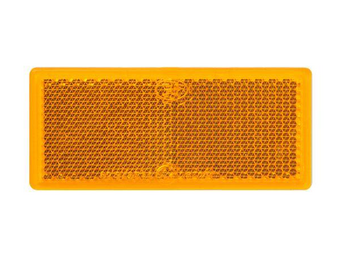 Oranje/gele reflector 82x36 mm zelfklevend