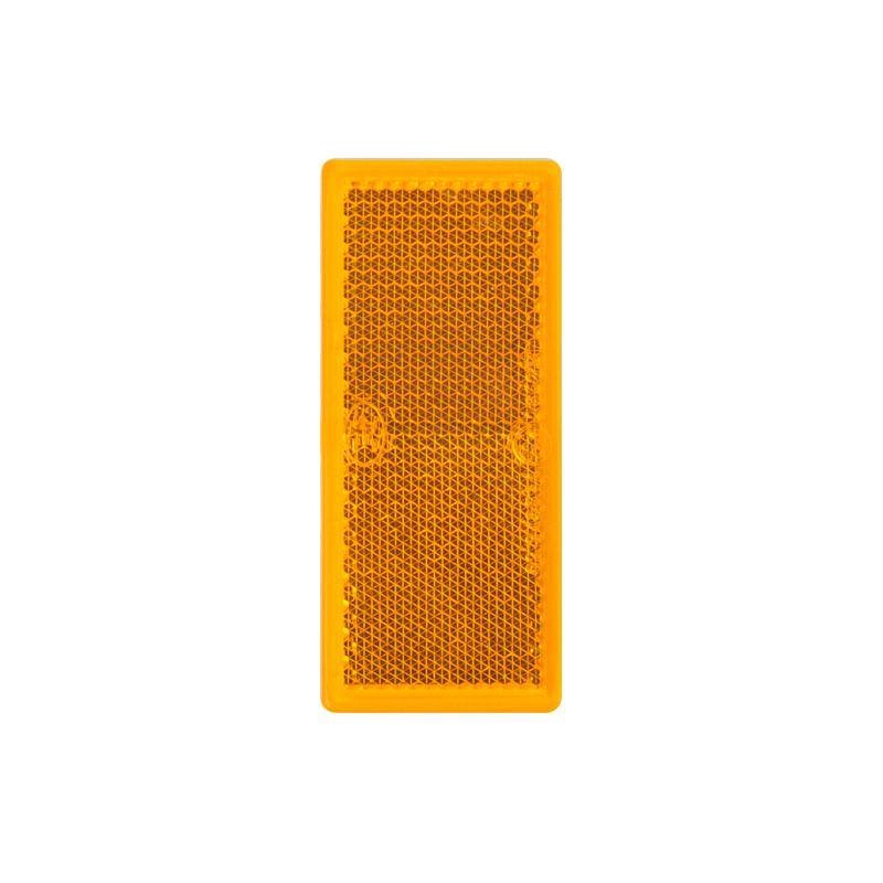 Oranje/gele reflector 82x36 mm zelfklevend