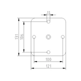 Kantelbare neuswielklem AL-KO 48 mm