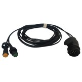 Hoofdkabel type Aspock - 4 meter lang - 13-polig - voorzien van 2x 5-polige connector
