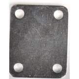 Stroppenplaat 80x70x6 mm