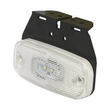 Markeringslamp Wit  10-30V 110x45 mm LED met houder