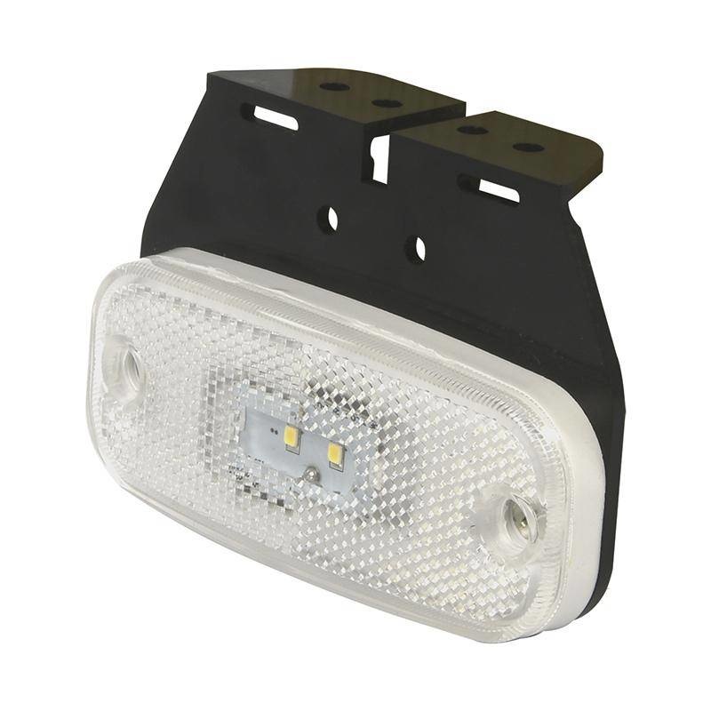 Markeringslamp Wit 10-30V 110x45 mm LED met houder