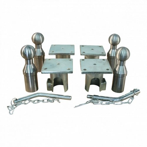 Kipperscharnierset 3-zijdig 3500kg 10-delig