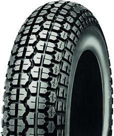 Compleet 8 inch wiel - 3.50-8 band + velg - franse steek: 4x115 - 4PR - 170 kg - 85 mm naafdiameter