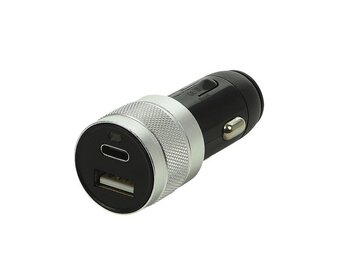 USB lader 2-weg 12V/24V  USB A & C