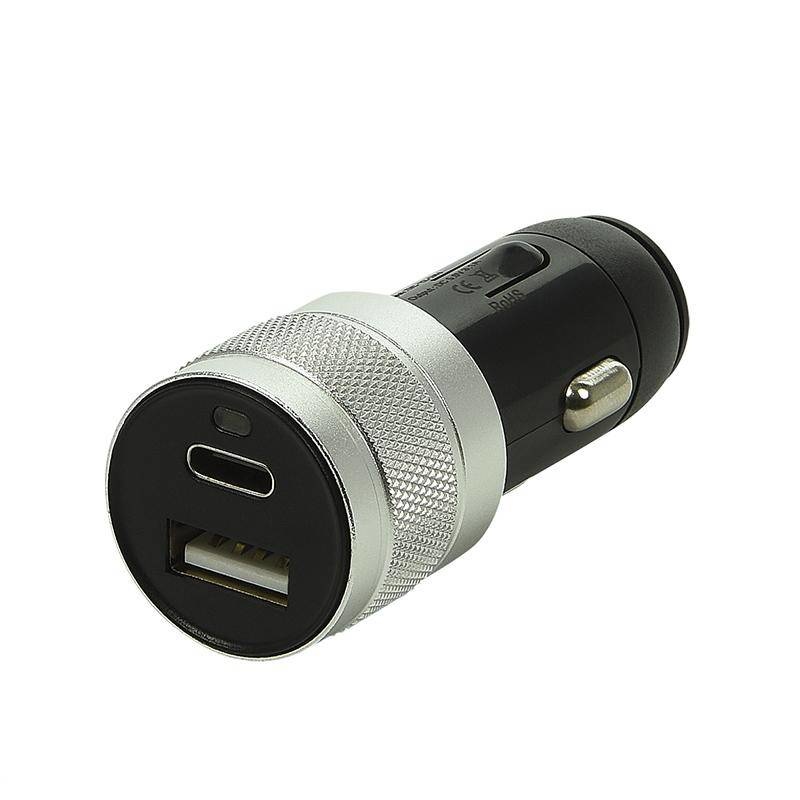 USB lader 2-weg 12V/24V  USB A & C