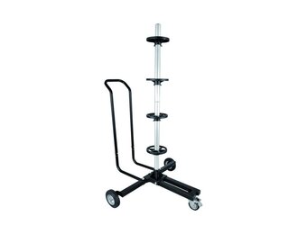 Velgenstandaard verrijdbaar met handgreep voor 4 wielen