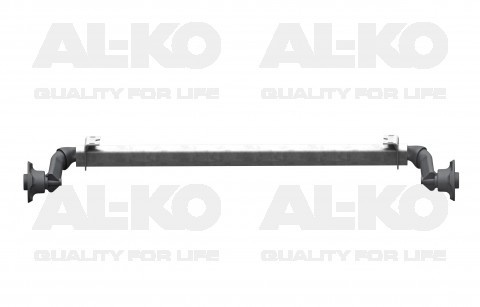 Ongeremde torsie as - padmaat 1150 mm - flensmaat 1580 mm - 750 kg - 4x100