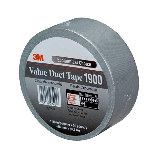 DuctTape 3M 1900 Economy 50 mm x 50 meter zilver