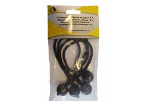 Elastische koorden 4x zwart