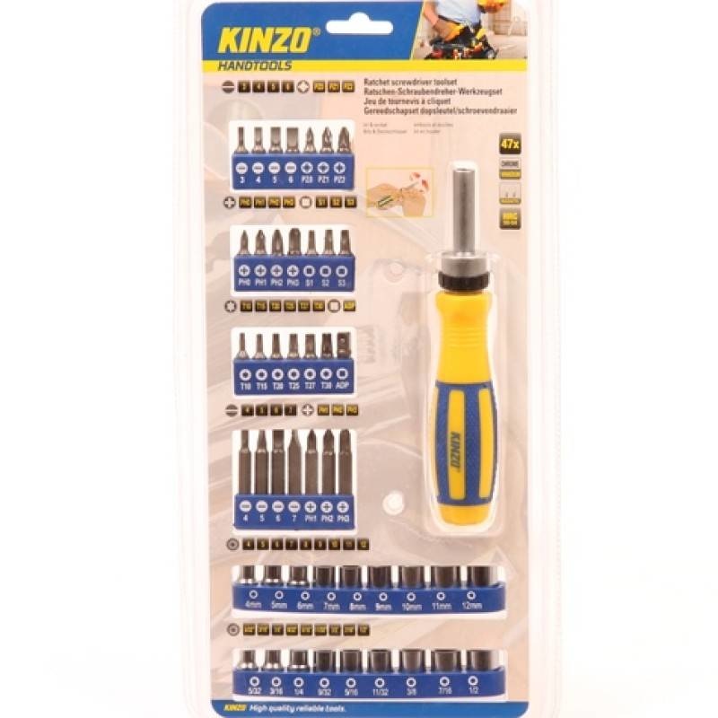 Bit & dopsleutelset 47-delig