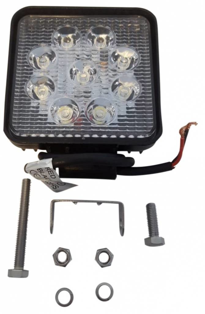Werklamp  aanhanger 12V 9 x 3W LEDS incl. montageset