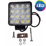Werklamp aanhanger 12-36V 16x3W LEDS incl. montageset