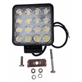 Werklamp aanhanger 12-36V 16x3W LEDS incl. montageset