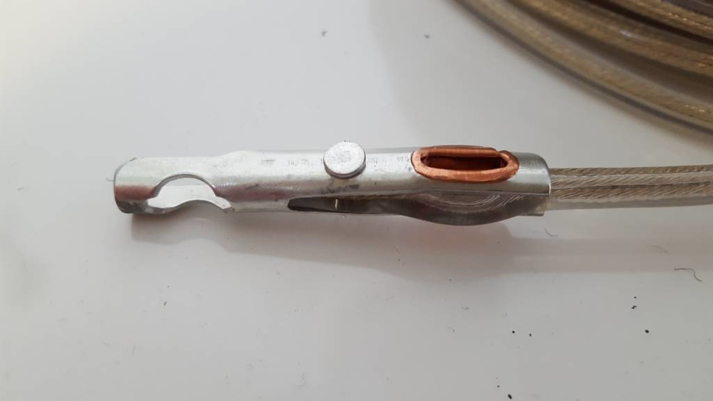 Staalkabel met kunststof omhulsing 34 meter (6 mm)