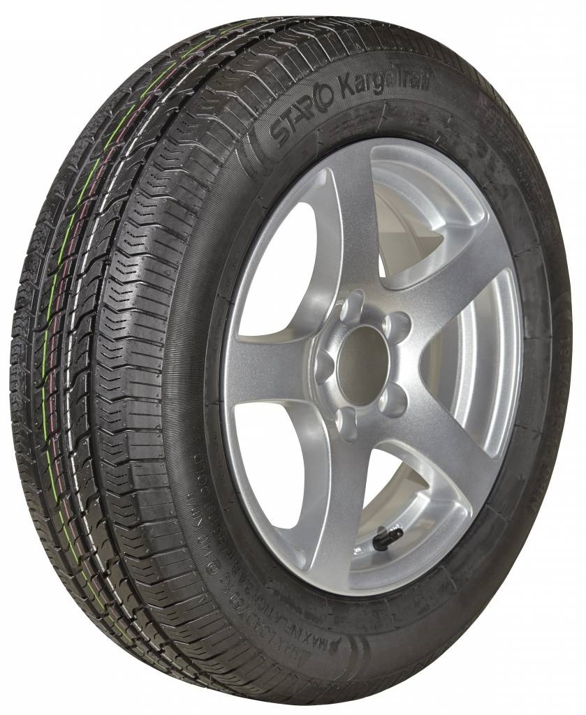 Compleet wiel op lichtmetalen velg 175R14 (steek 5x112) 700kg ET30 Naafdiameter 67 mm