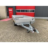 Geremde Eduard plateauwagen - 256x150 cm - 1350 kg bruto laadvermogen - 63 cm laadvloerhoogte - 30 cm borden