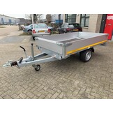 Geremde Eduard plateauwagen - 256x150 cm - 1350 kg bruto laadvermogen - 63 cm laadvloerhoogte - 30 cm borden