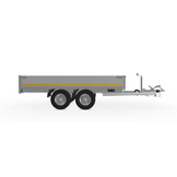 Geremde Eduard plateauwagen - 310x160 cm - 2000 kg bruto laadvermogen - 72 cm laadvloerhoogte - 30 cm borden