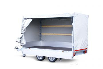 Geremde Eduard plateauwagen - 310x160 cm - 2000 kg bruto laadvermogen - 72 cm laadvloerhoogte - 30 cm borden