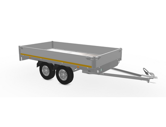 310x160 cm - 750 kg - 30 cm borden - ongeremd