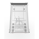 Geremde Eduard achterwaartse kipper - 256x150 cm - 2000 kg bruto laadvermogen - handpomp - 72 cm laadvloerhoogte