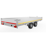 Geremde Eduard plateauwagen - 406x200 cm - 2700 kg bruto laadvermogen - 63 cm laadvloerhoogte - 30 cm borden