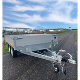 Geremde Eduard plateauwagen - 310x160 cm - 2000 kg bruto laadvermogen - 63 cm laadvloerhoogte - 30 cm borden