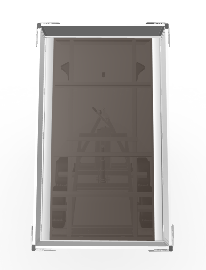 Ongeremde Eduard achterwaartse kipper - 256x150 cm - 750 kg bruto laadvermogen - handpomp - 72 cm laadvloerhoogte