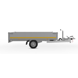 Geremde Eduard plateauwagen - 256x150 cm - 1500 kg bruto laadvermogen - 56 cm laadvloerhoogte - 30 cm borden