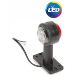Breedtelicht rood/wit LED 12-24v