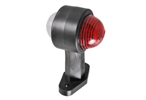 Breedtelicht rood/wit 120 mm recht