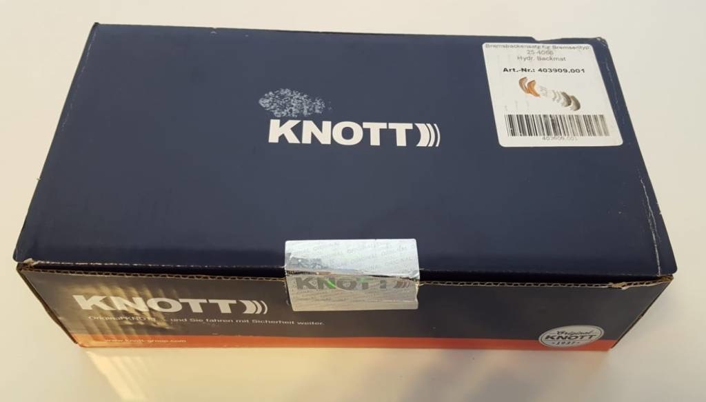 Originele Knott remvoering - 250x40 - remtype 25-4066 - hydraulisch