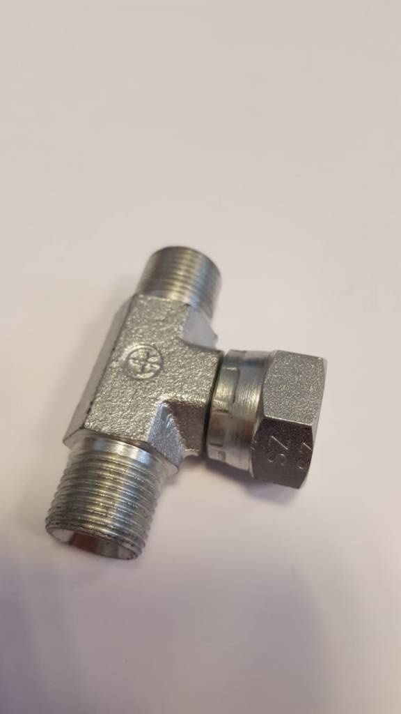 Koppeling - 3/8m x 3/8m x 3/8m - t-stuk