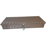 De Haan Box HAV/HAS - 900x380x150 mm - waterdichte en stofdichte aluminium traanplaat disselkist  - voorzien van vlinderslot of t-sluiting